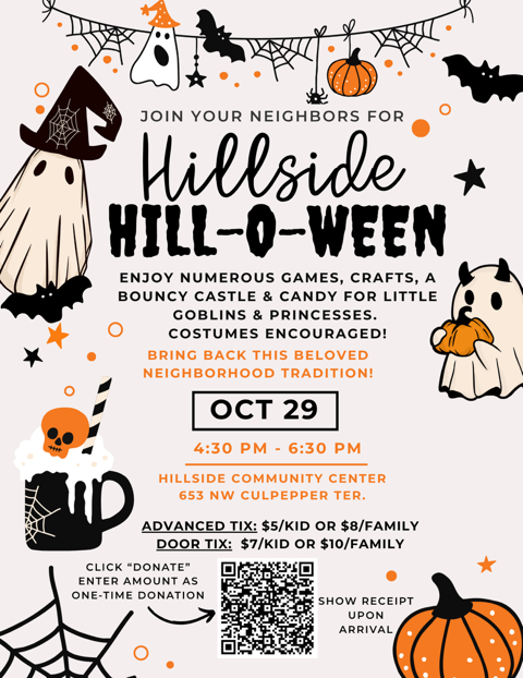Oct 29 Hillside Hill-O-Ween flier